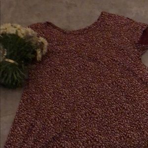 Old navy floral maroon top
